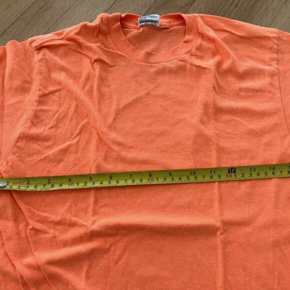 Vintage American Apparel Mens 3x Tshirt Lot Small Neon Orange Teal Yellow 50/50 - Picture 2 of 11